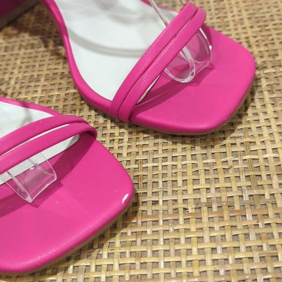 Altar'd State Brinley Strappy Heels Women's Size 8 Barbie Pink Formal Evening - Picture 5 of 8